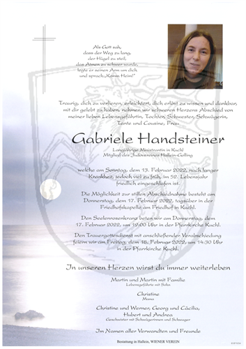 Gabriele Handsteiner +13.02.2022
