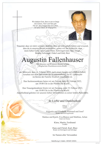 Augustin Fallenhauser +16.02.2022