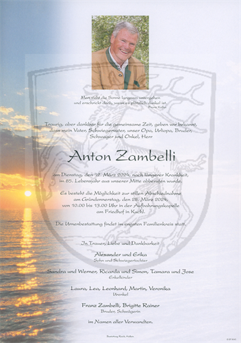 Zambelli Anton + 12.03.2024